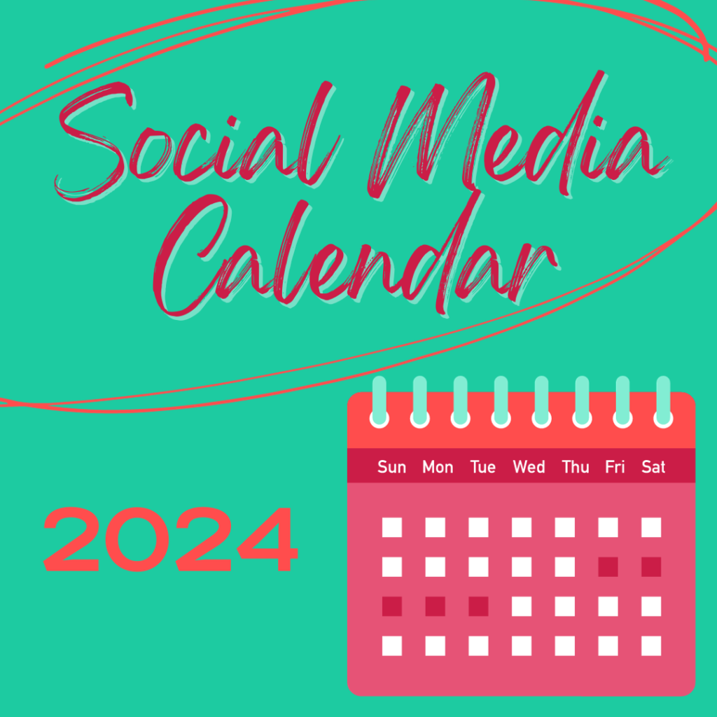 2024 Social Media Planning Calendar Outside the Lane